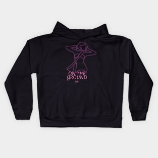 rose on the ground led design Kids Hoodie